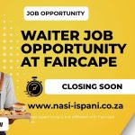Faircape Restaurant Waiter Job Opportunity