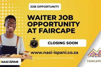 Faircape Restaurant Waiter Job Opportunity
