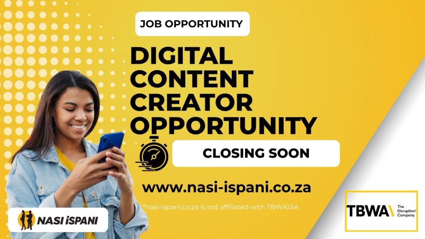 Digital Content Creator Job Opportunity