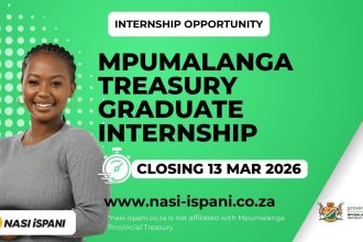 Mpumalanga Provincial Treasury Graduate Internship Programme 2026/27