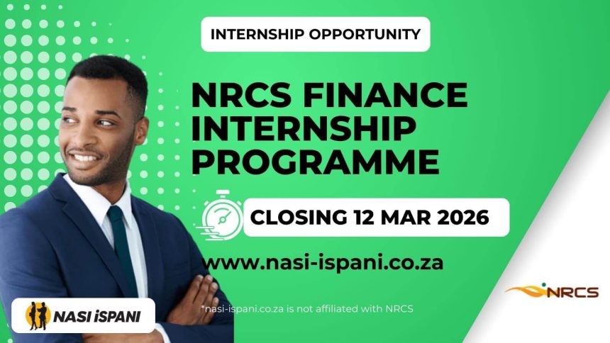 NRCS Finance Internship Programme 2026–2028