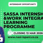 SASSA Internship and Work Integrated Learning Programme