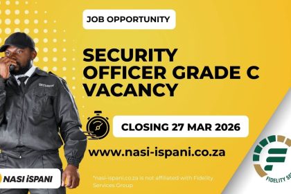 Security Officer Grade C Vacancy at Fidelity Services Group