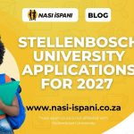 Stellenbosch University Applications for 2027