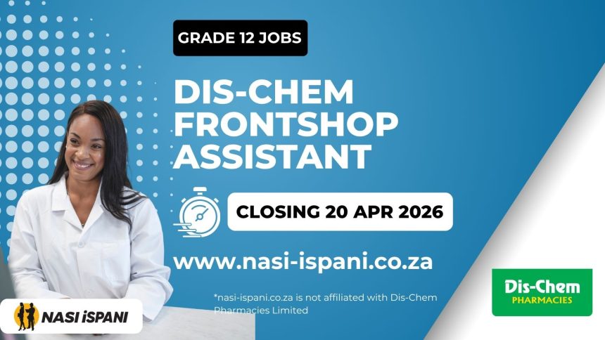 Dis-Chem Pharmacies Frontshop Assistant (Casual)