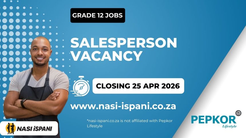 Salesperson Vacancy at Pepkor Lifestyle