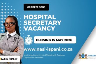 Dr Yusuf Dadoo Hospital Secretary Vacancy