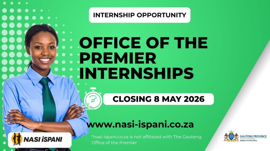 Gauteng Office of the Premier Internships