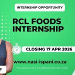 RCL Foods Internship Opportunity 2026