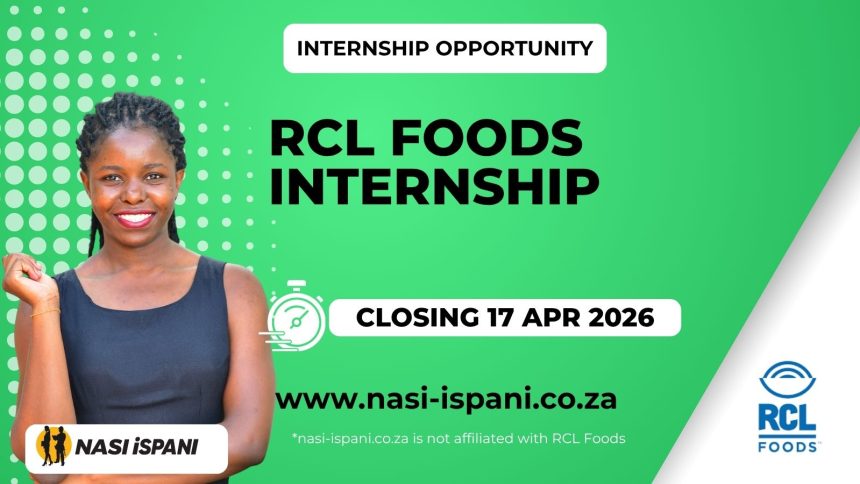 RCL Foods Internship Opportunity 2026
