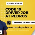 Code 10 Driver Job at Pedros