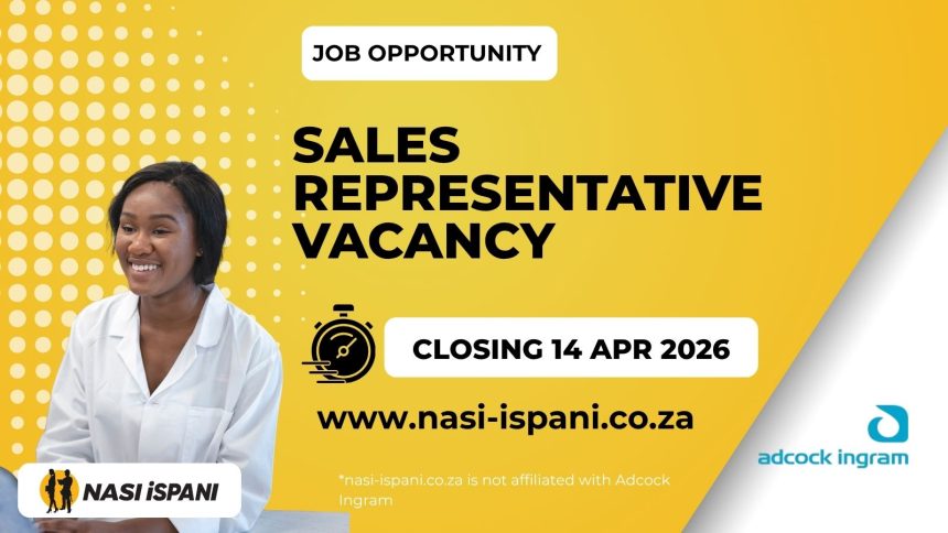 Adcock Ingram Sales Representative Vacancy