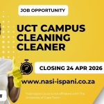 UCT Campus Cleaning Cleaner x20 Posts