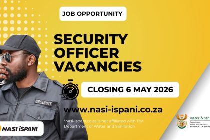 Security Officer Vacancies at Department of Water and Sanitation