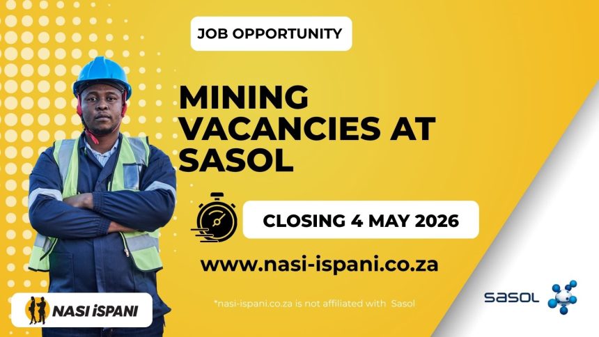 Mining Vacancies at Sasol