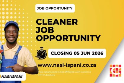 Cleaner Job Opportunity at Caxton & CTP Publishers and Printers Limited