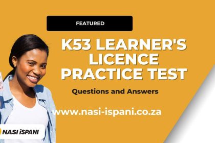 K53 Learner's Licence Practice Test: Questions and Answers