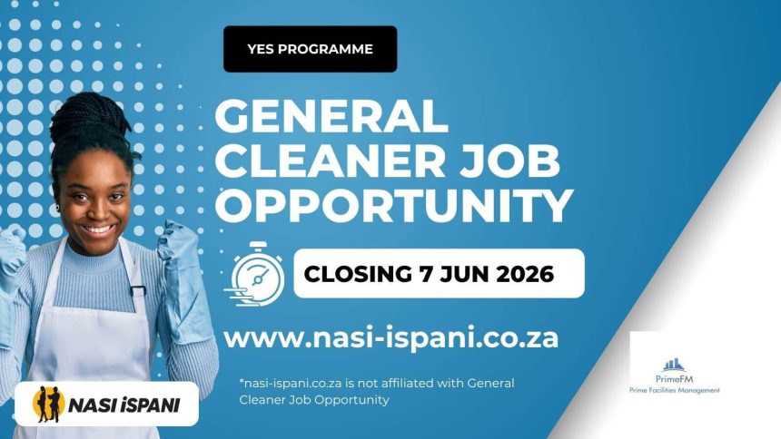General Cleaner Job Opportunity