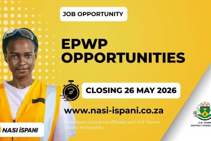 EPWP Opportunities at O.R. Tambo Municipality
