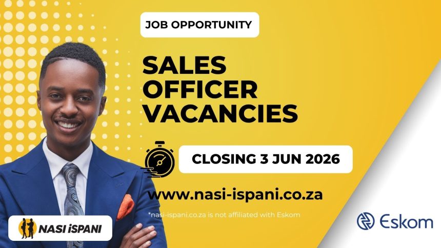 Sales Officer Jobs at Eskom x2 Posts