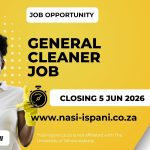 UJ General Cleaner Job Opportunity