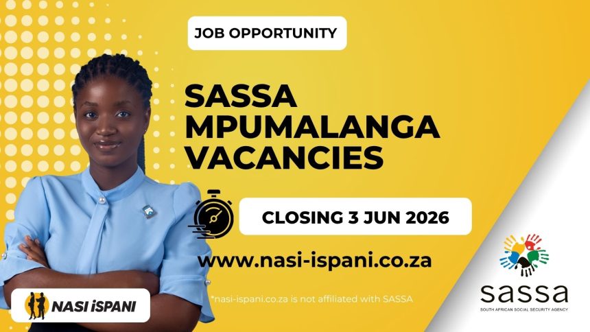 SASSA Mpumalanga Vacancies