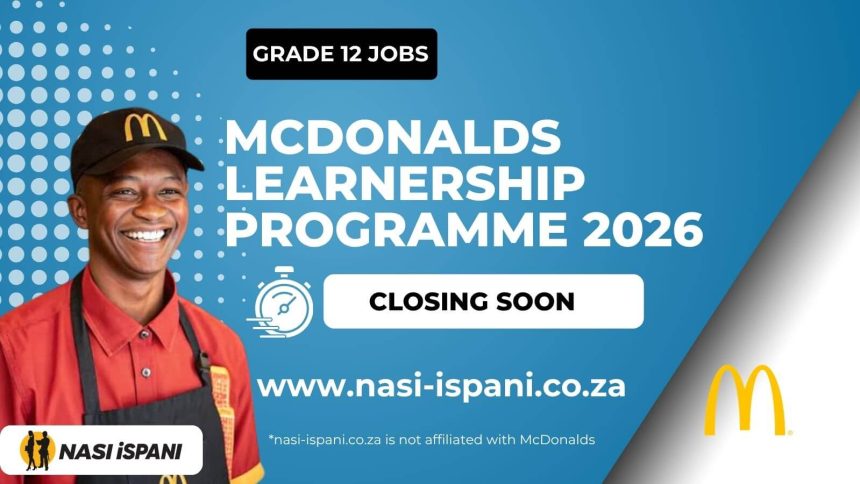 McDonalds Learnership Programme 2026