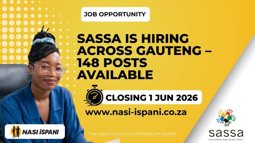 SASSA Announces New Gauteng Vacancies