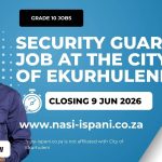 Security Guard Job Opportunity at the City of Ekurhuleni (EMPD24512)
