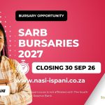 South African Reserve Bank Bursaries 2027
