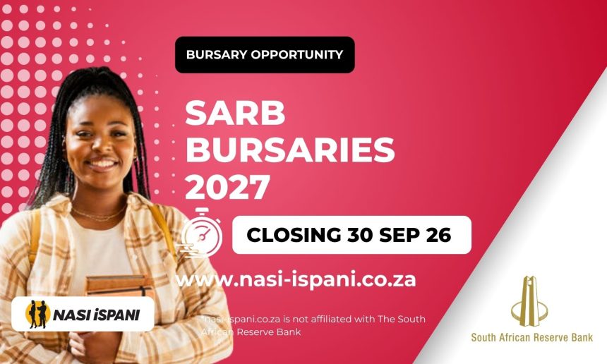 South African Reserve Bank Bursaries 2027