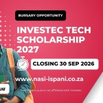 Investec Tech Scholarship 2027 - Apply Now