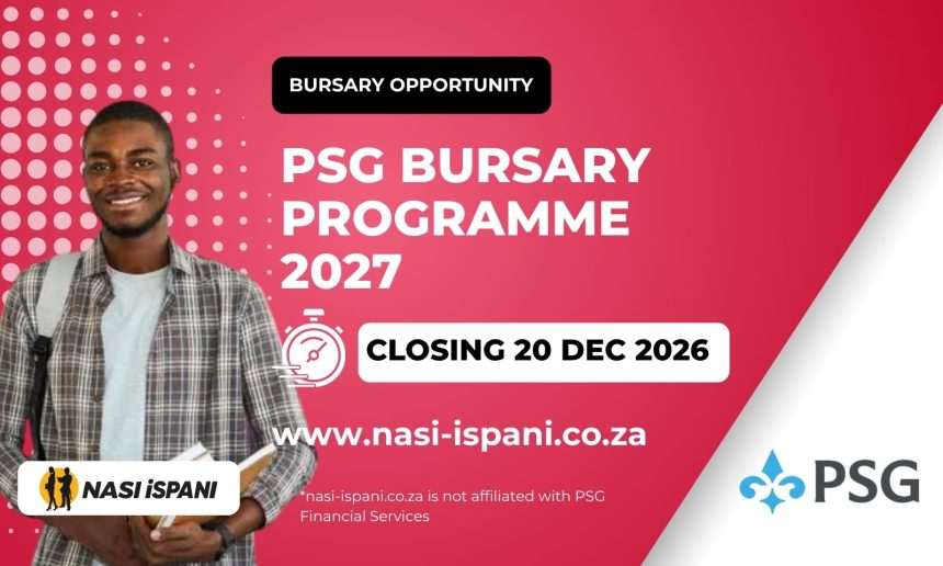 PSG Bursary Programme 2027 - Apply Now