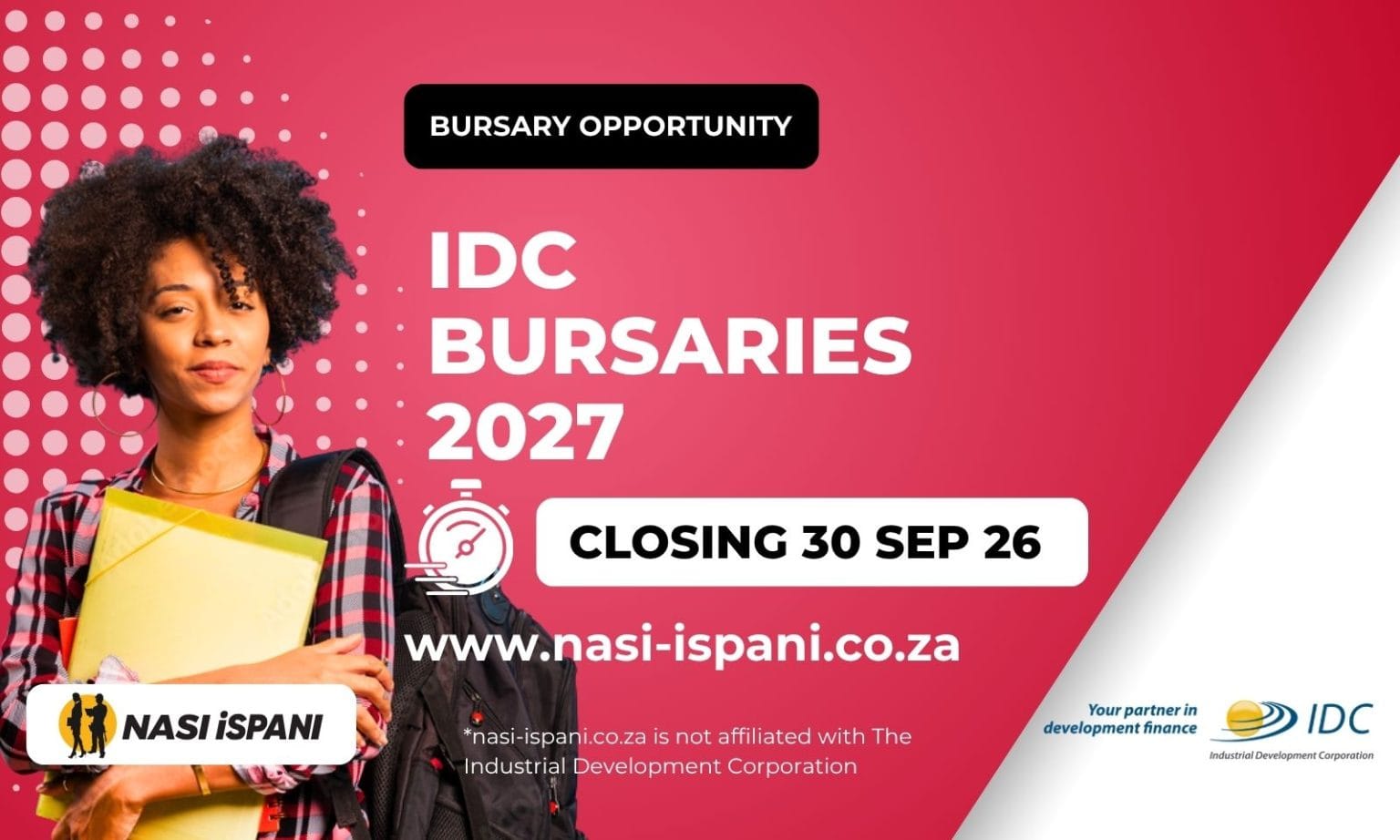 Industrial Development Corporation Bursaries 2027
