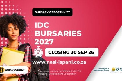 Industrial Development Corporation Bursaries 2027