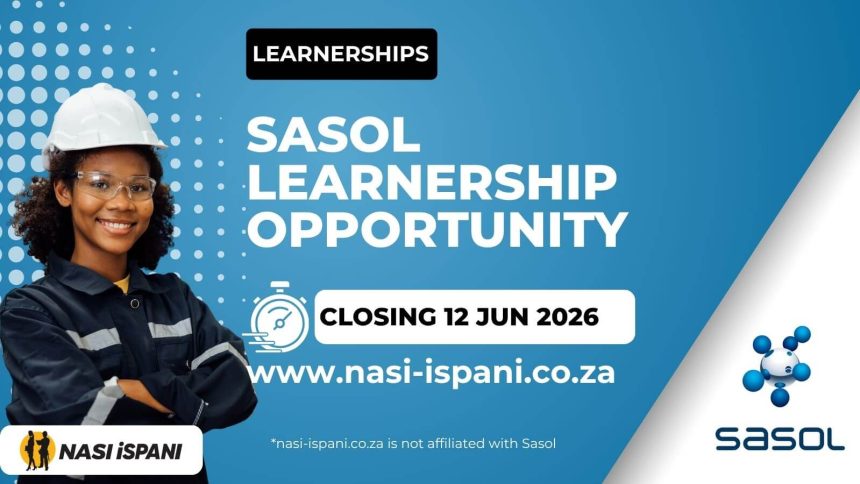 Sasol Inspector in Training Learnership Opportunity 2026