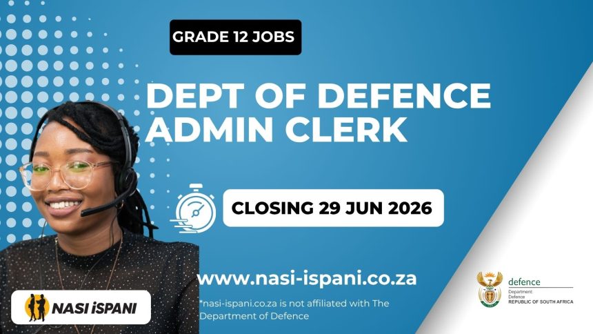 Department of Defence Administration Clerk 2026 - Apply Now