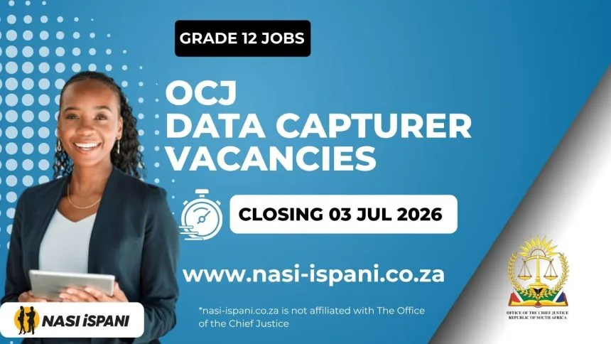 Office of the Chief Justice Data Capturer Vacancies