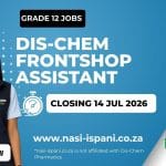 Dis-Chem Frontshop Assistant Vacancy 2026 - Apply Now