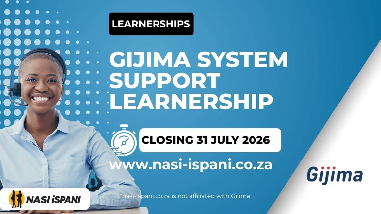 Gijima System Support NQF Level 5 Learnership 2026