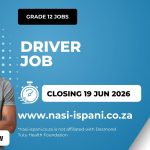 Driver Job at Desmond Tutu Health Foundation