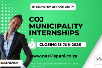 City of Johannesburg Municipality Internships