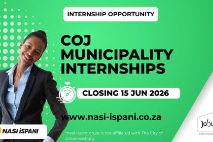 City of Johannesburg Municipality Internships