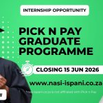 Pick n Pay Graduate Buyer Programme 2026 - Apply Now