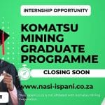 Komatsu Mining Graduate Programme 2026: 12-24 Months for Graduates