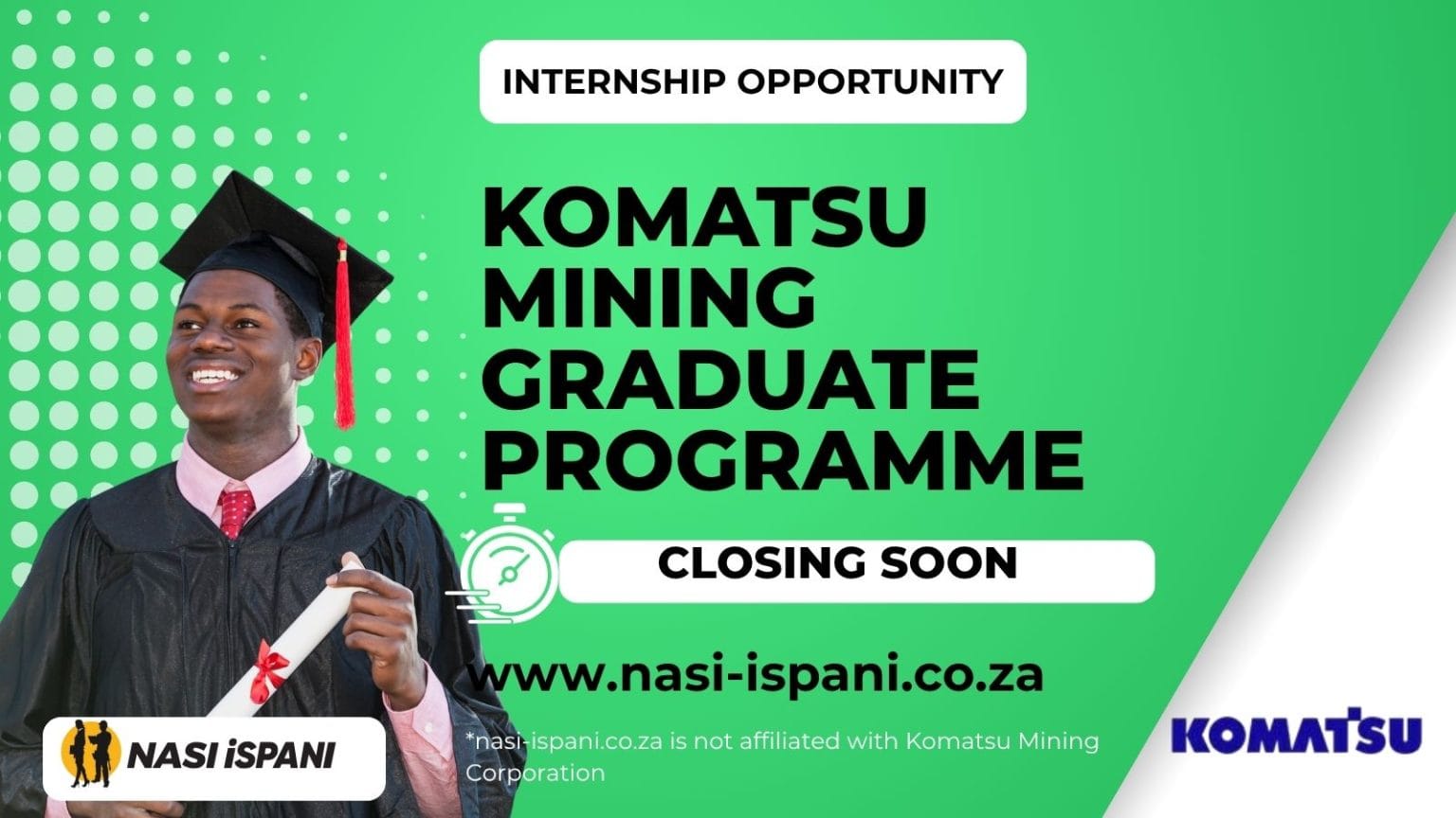 Komatsu Mining Graduate Programme 2026: 12-24 Months for Graduates