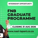 FNB Engineering Graduate Programme 2026: Closing 31 August