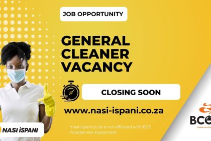 BCE FoodService Equipment Hiring General Cleaner – Apply Now