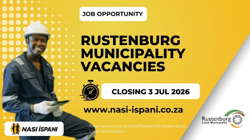 Rustenburg Local Municipality Vacancies