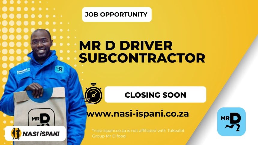 Driver Subcontractor Opportunities at MR D